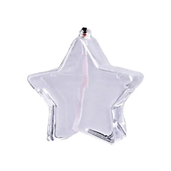 6xHandblown Glass Oil Burning Lamp Home Decoration Gift Five-pointed star
