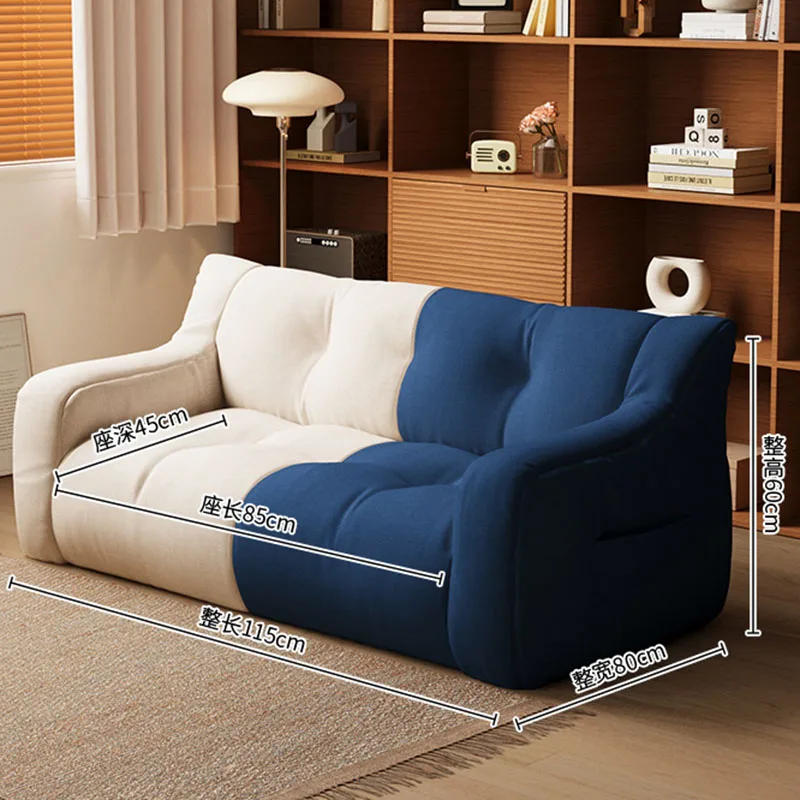 Modern Small Sofa Lazy Leisure Balcony Floor Luxury Home Sofa Recliner Italian Living Room Sofás Para Salón Postmodern Furniture