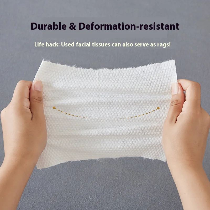 مناديل تنظيف الوجه للاستعمال مرة واحدة - صفائح تنظيف سميكة كبيرة جدًا من الدرجة الصالونية من القطن الخالص 600 جرام #3