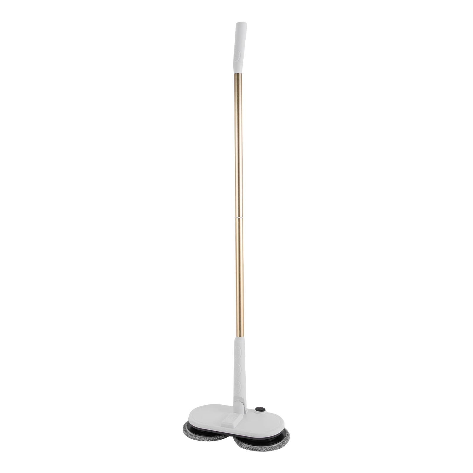 Cordless Electric Spin Mop Floor Cleaning Machine  High Density Fiber Adjustable Length Hardwood Tile Floor Power Cleaner With 4 Replacement Mop Pads USB Rechargeable 18650 Lithium Battery 2000mAh 150rpm Low Noise Household Wireless Floor Mop