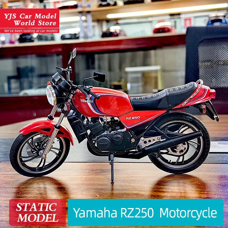 Модель мотоцикла aoshin 1:12 Yamaha RZ250, украшение для мотоцикла, оригинальная коллекция, подарок на выпускной мотоцикл