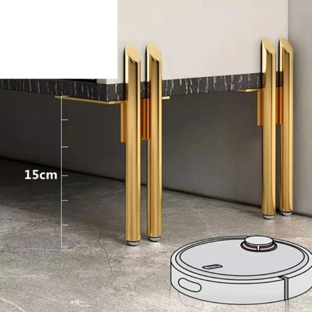 4pcs Cabinet Feet for Furniture Legs Metal Black Gold Sofa Bedside Coffee Table Wardrobes Feet Replacement Leg Height 13/15/18CM