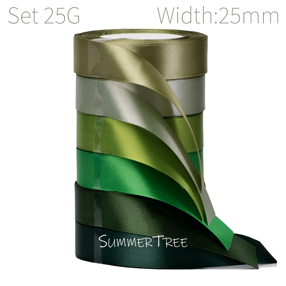 6 Rollen 150 Yards Sortierte Einfarbige Satin-Seidenbänder für DIY-Basteleien, Geburtstage, Hochzeiten, Blumensträuße, Geschenkverpackungen – Detail 7