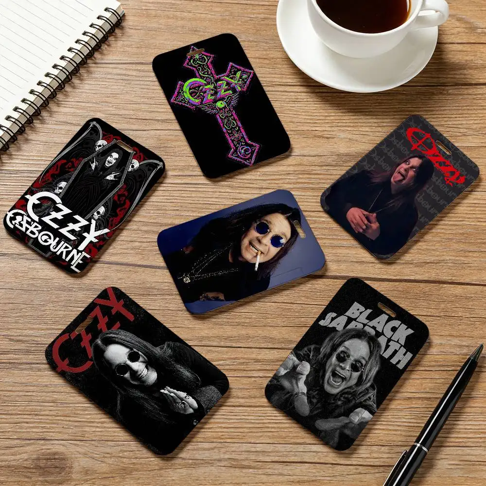 Singer O-Ozzy Osbourne Kartenhülle, Tasche für Visitenkarten, Ausweise, Unisex, Kreditkartenetui, Business-Bus-ID-Halter