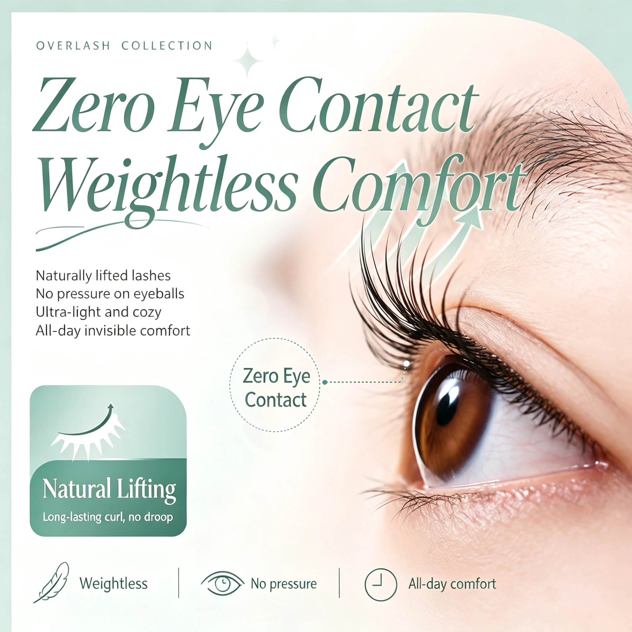 New Reusable Self-Adhesive Wispy Lash Clusters Toppers Pre-Glued No Residue Easy for Beginners Extensions Lashes
