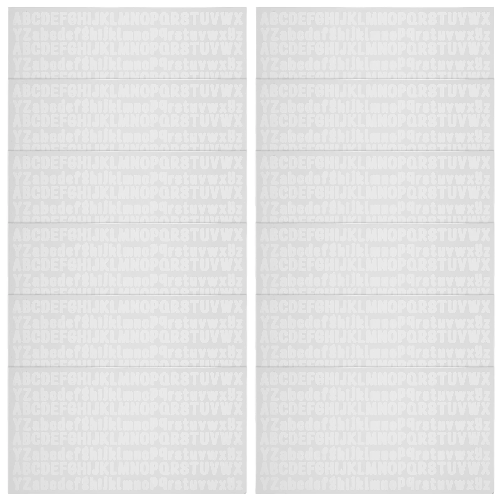 

10 Sheets Self-Adhesive Alphabet Stickers Letter Decals for Crafts Bulletin Boards Multi-Surface Removable Wall Sticker Letters