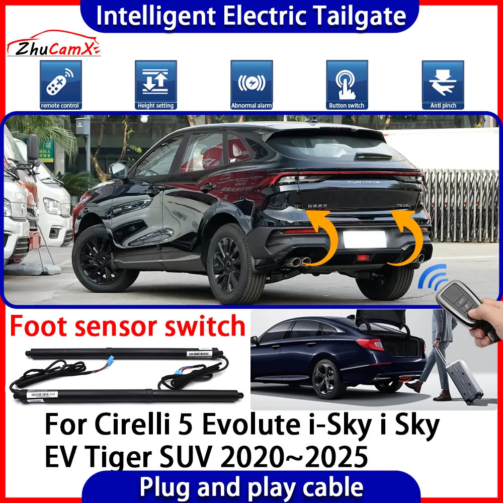 Automatic Lifting Trunk Intelligent Electric Tail Gate Lift Tailgate for Cirelli 5 Evolute i-Sky i Sky EV Tiger SUV 2020~2025