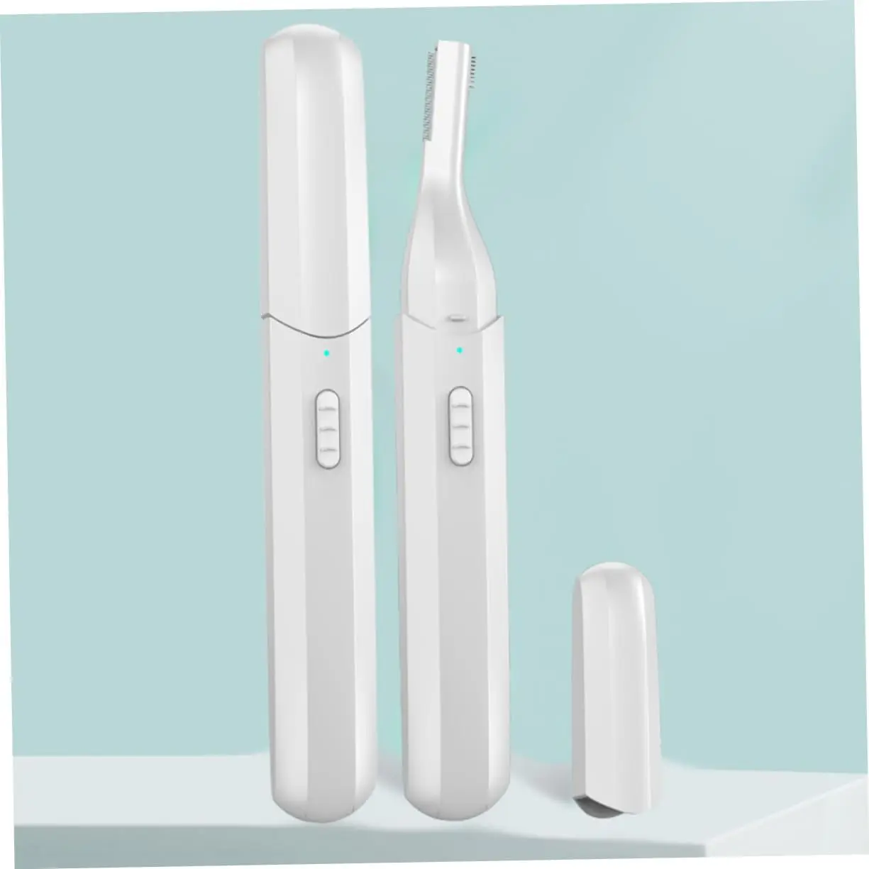 Maquinilla de afeitar eléctrica para cejas para mujer, recortadora de pelo indolora recargable por USB, kit de cuidado facial respetuoso con la piel
