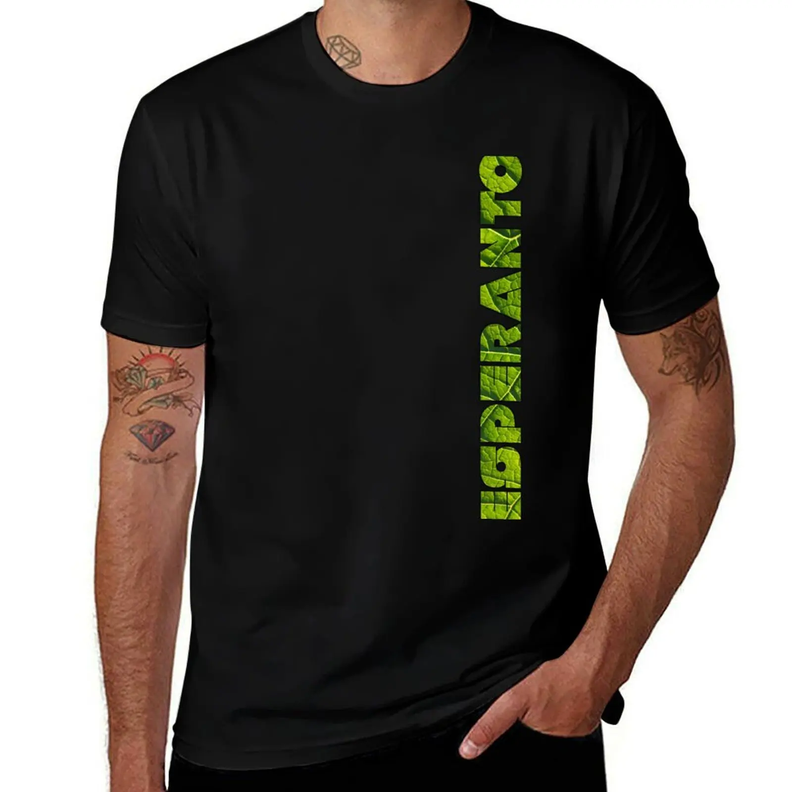 

Esperanto - black T-Shirt graphic t shirts for man t shirts for man cotton funny t shirt personalised T-Shirt