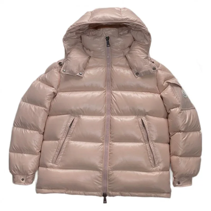 Moncl * r Chaqueta de invierno para mujer con cremallera gruesa, las mejores chaquetas de plumón de ganso 90, abrigo de invierno de ocio a la moda,