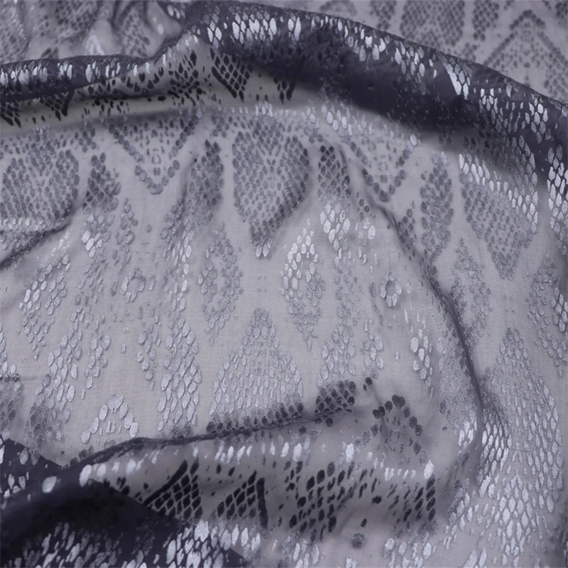 

Классический стиль змеиного узора, шелк, потертый, ручная работа, сделай сам, швейные материалы, элитное платье, шелковая шелковая ткань для одежды по метрам