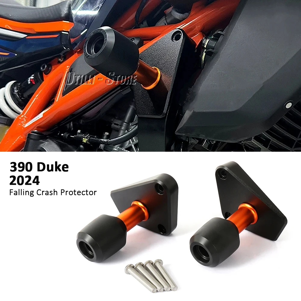 

390 DUKE Motorcycle Frame Slider Crash Guard Falling Protector Kit Accessories Aluminum New For 390 Duke 390Duke 2024