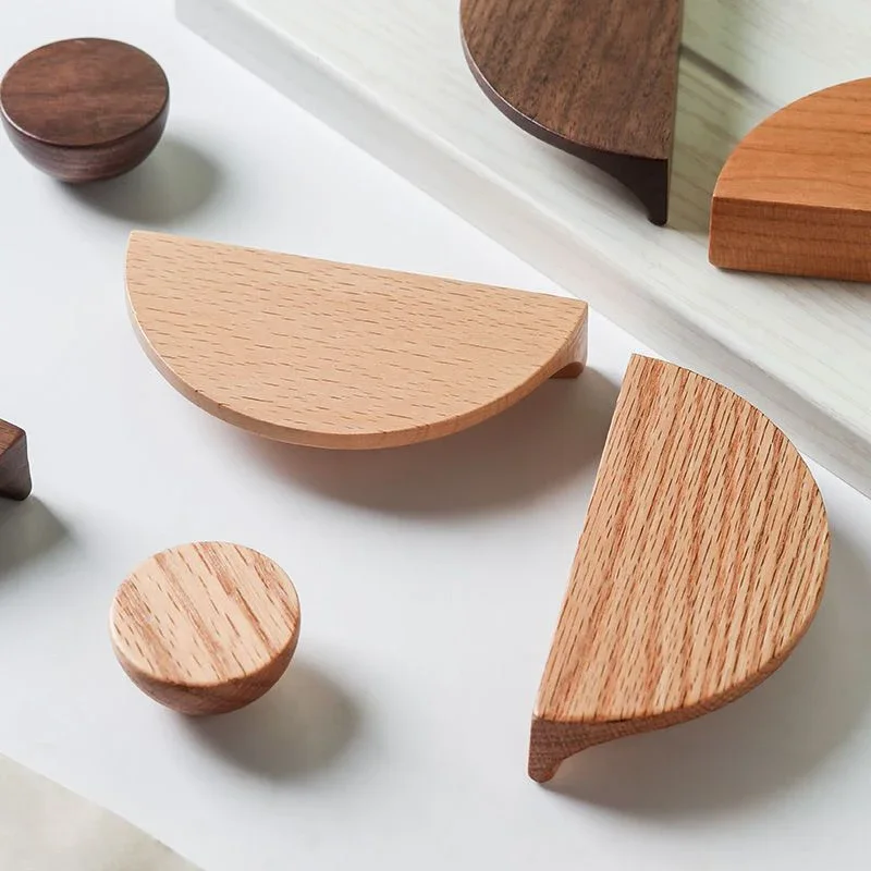 

YM Wood Kitchen Cabinet Storage Handle Closet Cabinet Kitchen accessories Wardrobe Furniture Handles Bedroom Drawers Hardware