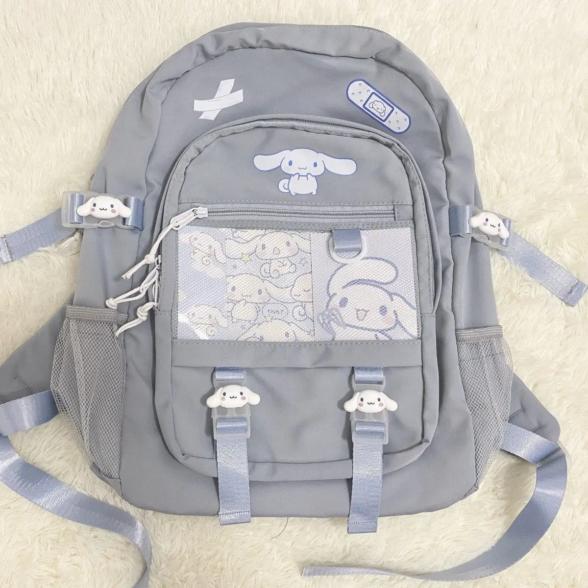 Clow M Backpack Campus Japanese Cute Student Ins Large Capacity Sanrio Schoolbag Cinnamoroll Babycinnamoroll Melody