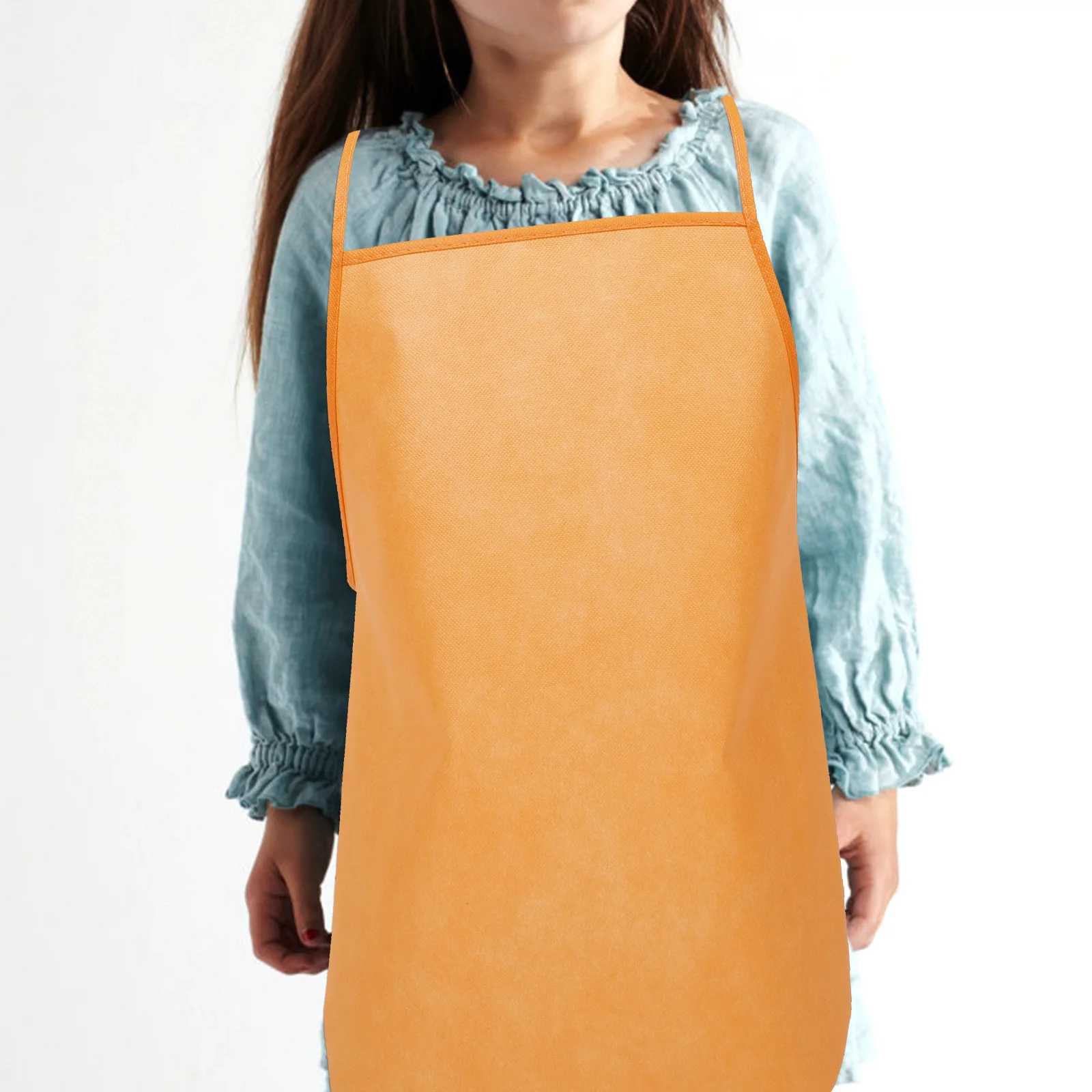 

10Pcs Aprons Breathable Light Easy Clean Non Wrinkle Shrink Resistant Childrens Day Gift Aprons Apron