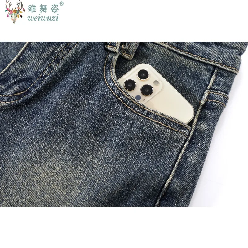 Harajuku Mode Denim Shorts Ontwerp Dames Hoge Taille Jeans Pittig Meisje Retro Leisure Streetwear Zomer Hip Hop Amerikaanse Stijl