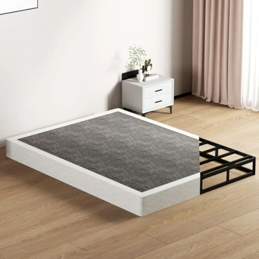 

Box Spring - Metal Frame Mattress Foundation Memory Foam Basics Bed Base Heavy Duty Box Springs No Noise 000lbs Max Weight Capa