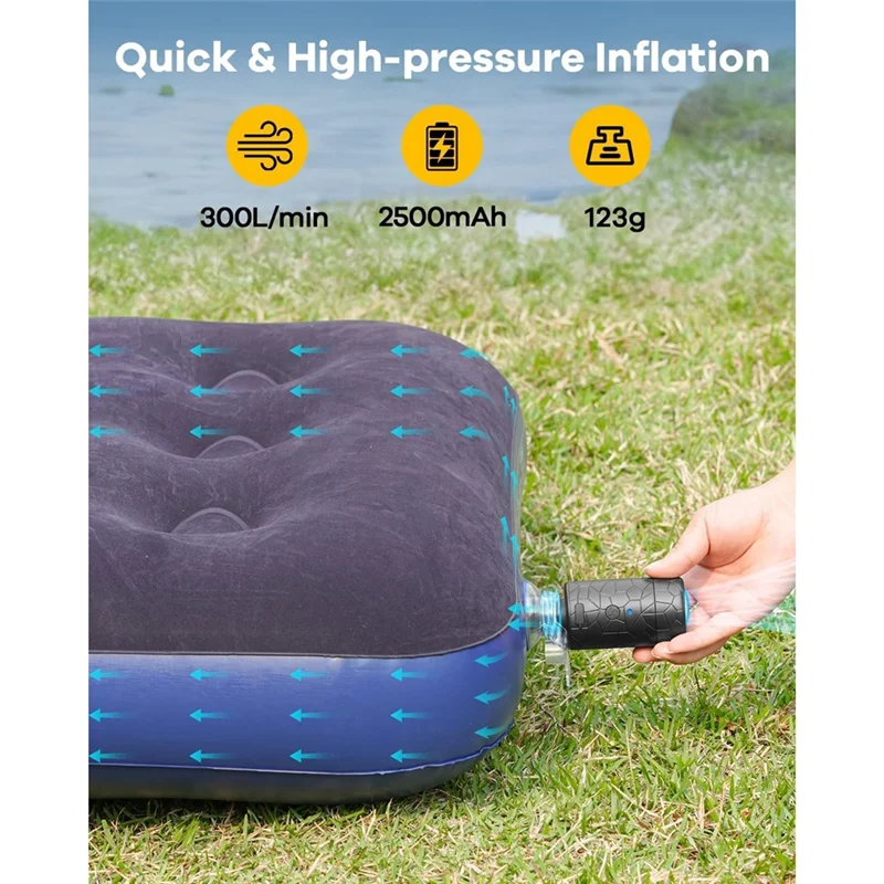 

Стильный мини-электрический воздушный насос для надувных лодок, портативный насос для надувного матраса, перезаряжаемый воздушный насос для поплавков в бассейне, спальные подушечки
