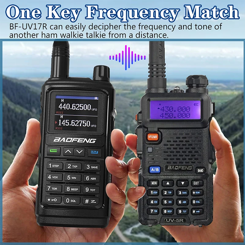 Baofeng Radio UV-17R Ham Radio Handheld (Upgraded of UV-5R) Tri band Long Range Walkie Talkies for ham Two Way Radio