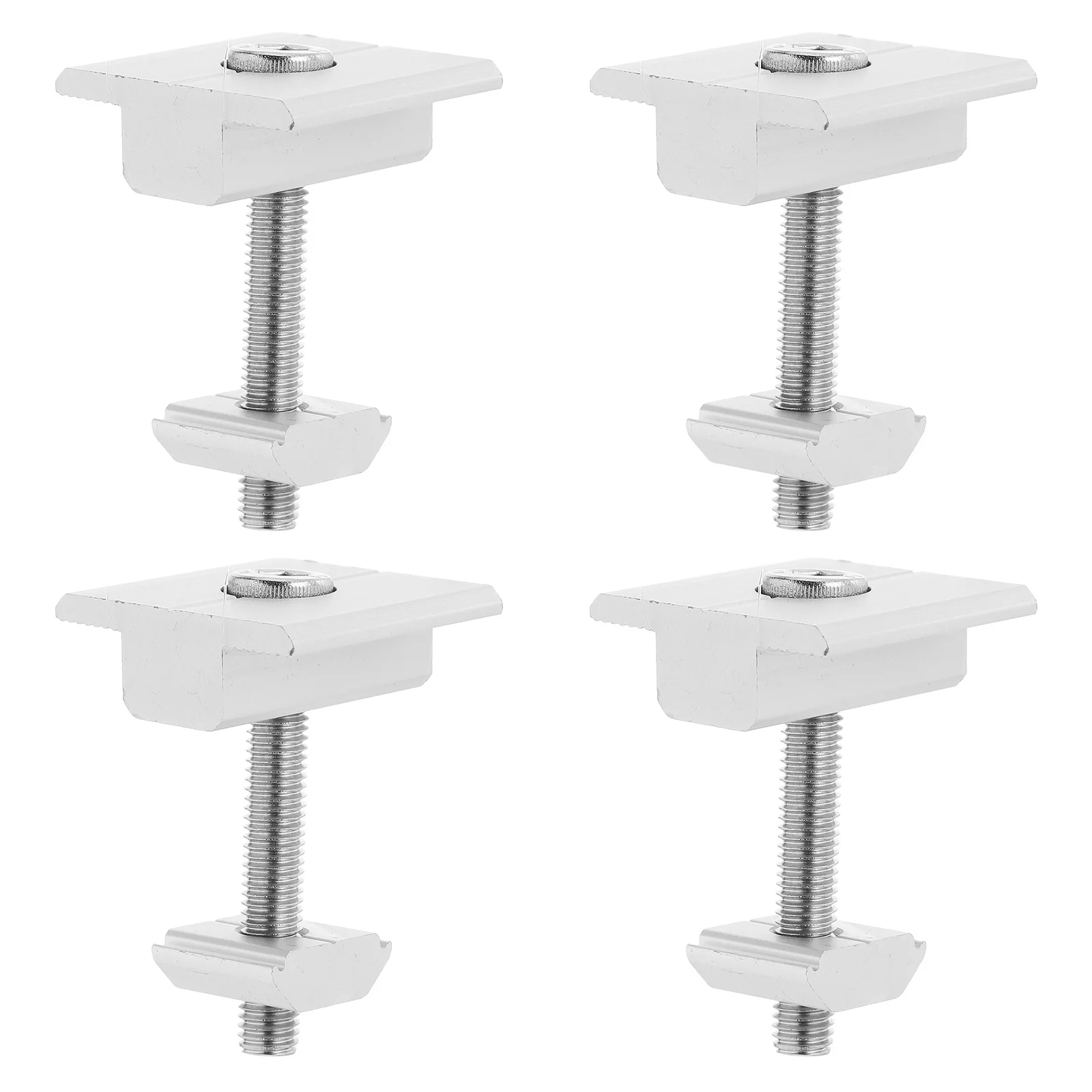 

Комплект из 4 Т-образных зажимов для солнечных панелей из алюминиевого сплава для крепления на крыше, в кемперах, на бортах грузовиков, без сверления