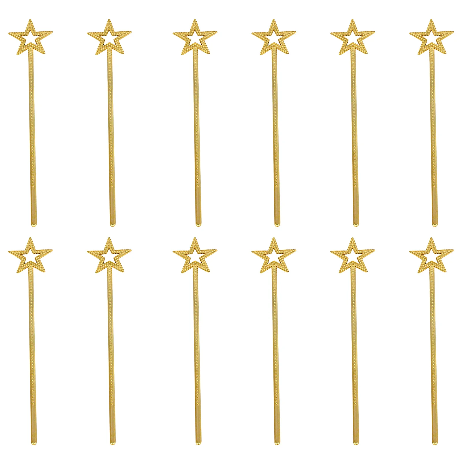 

12Pcs Star Wands Glitter Sparkly Fairy Princess Angel Dress Up Accessories for Kids Costume Birthday Party Halloween