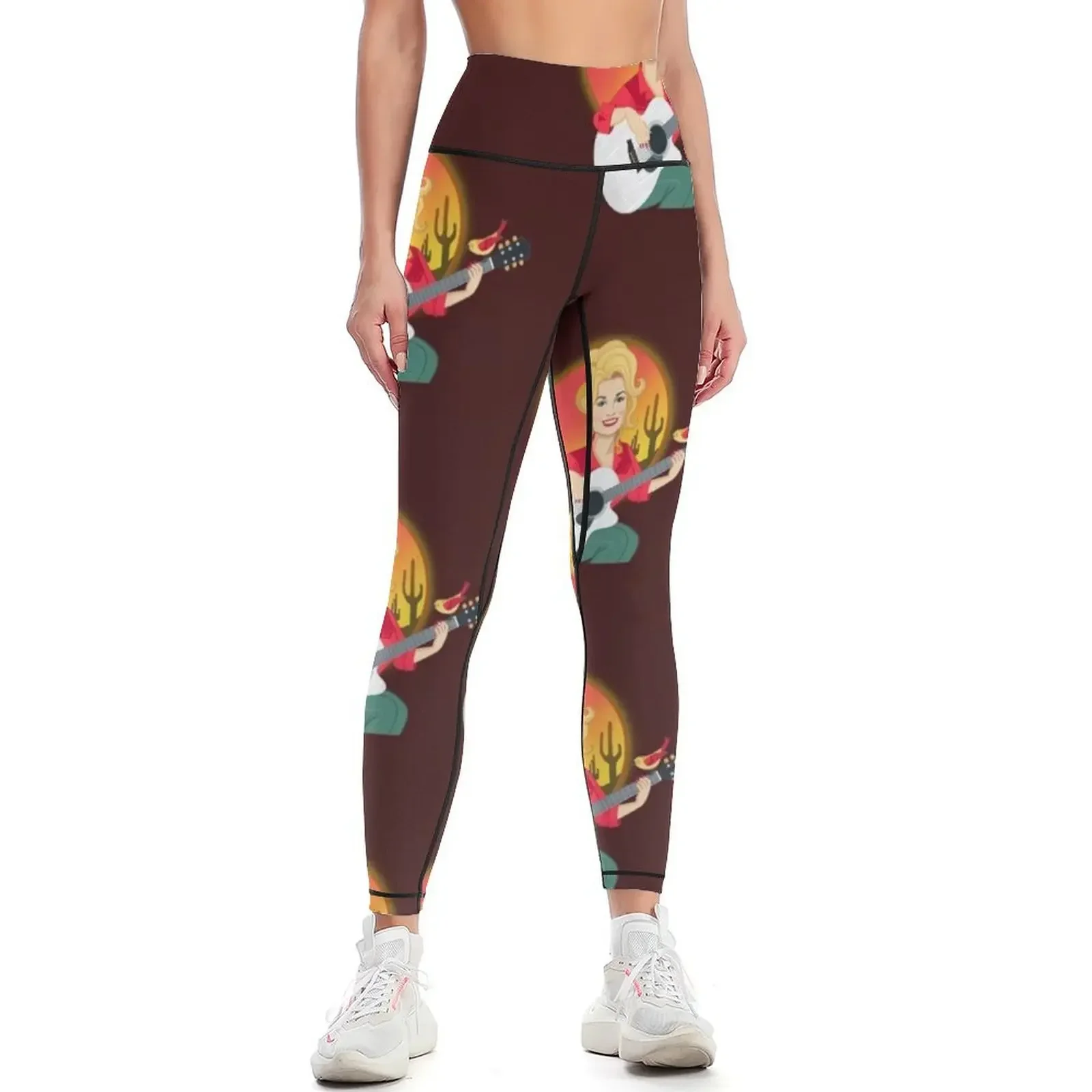 

Dolly Parton The Queen of Country Music Leggings exercise clothing for flared Women's fitness Womens Leggings