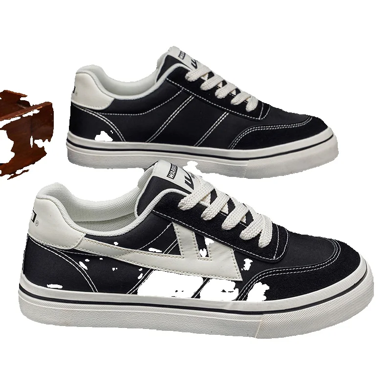 Pull-back Men's Canvas Shoes, New Popular Spring Model, Men's Versatile Casual Sports Sneakers_vogvips.com