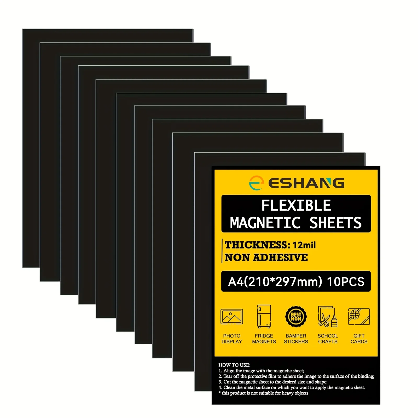 10 PCS A4(210*297mm) Single-Sided Versatile Magnetic Storage Sheets - Easy Organizer for Stamp & Die Collections