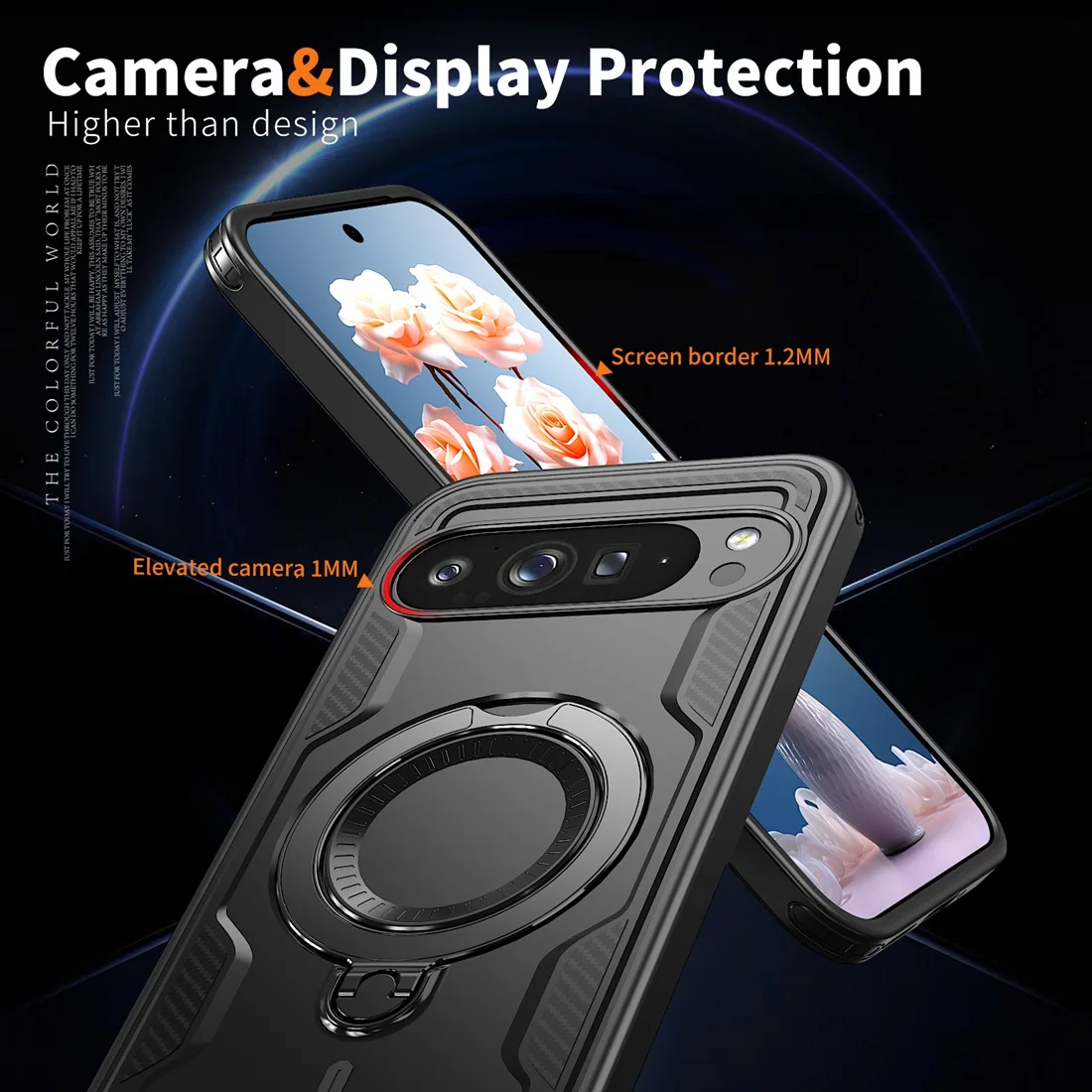 Pixel 9/9 Pro Magnetic Phone Cases,Metal Kickstand compatible With MagSafe ShockProof Case for Google Pixel 9 Pro XL/Pixel 9A