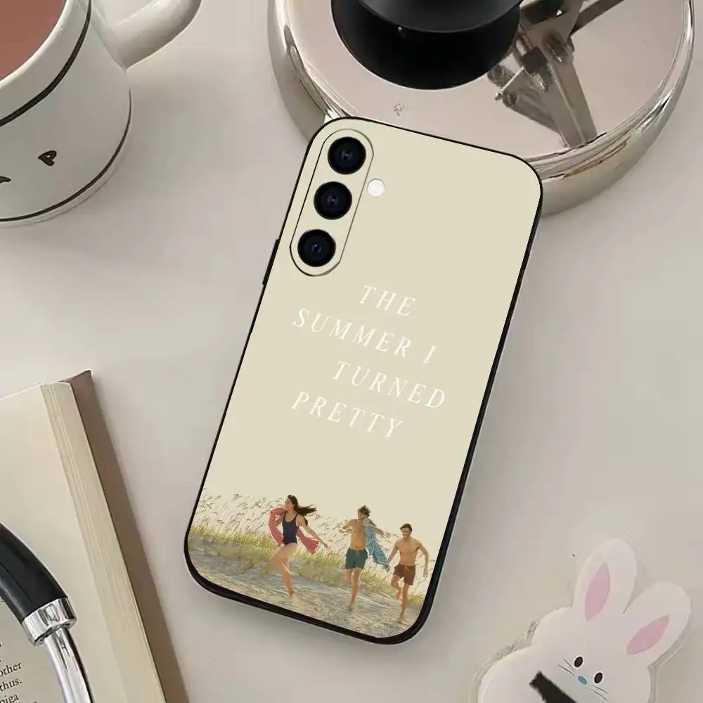 Coque de téléphone The S-Summer I turned, jolie coque noire souple pour Samsung Galaxy A73,A72,A71,A70,A53,A52,A51, autres