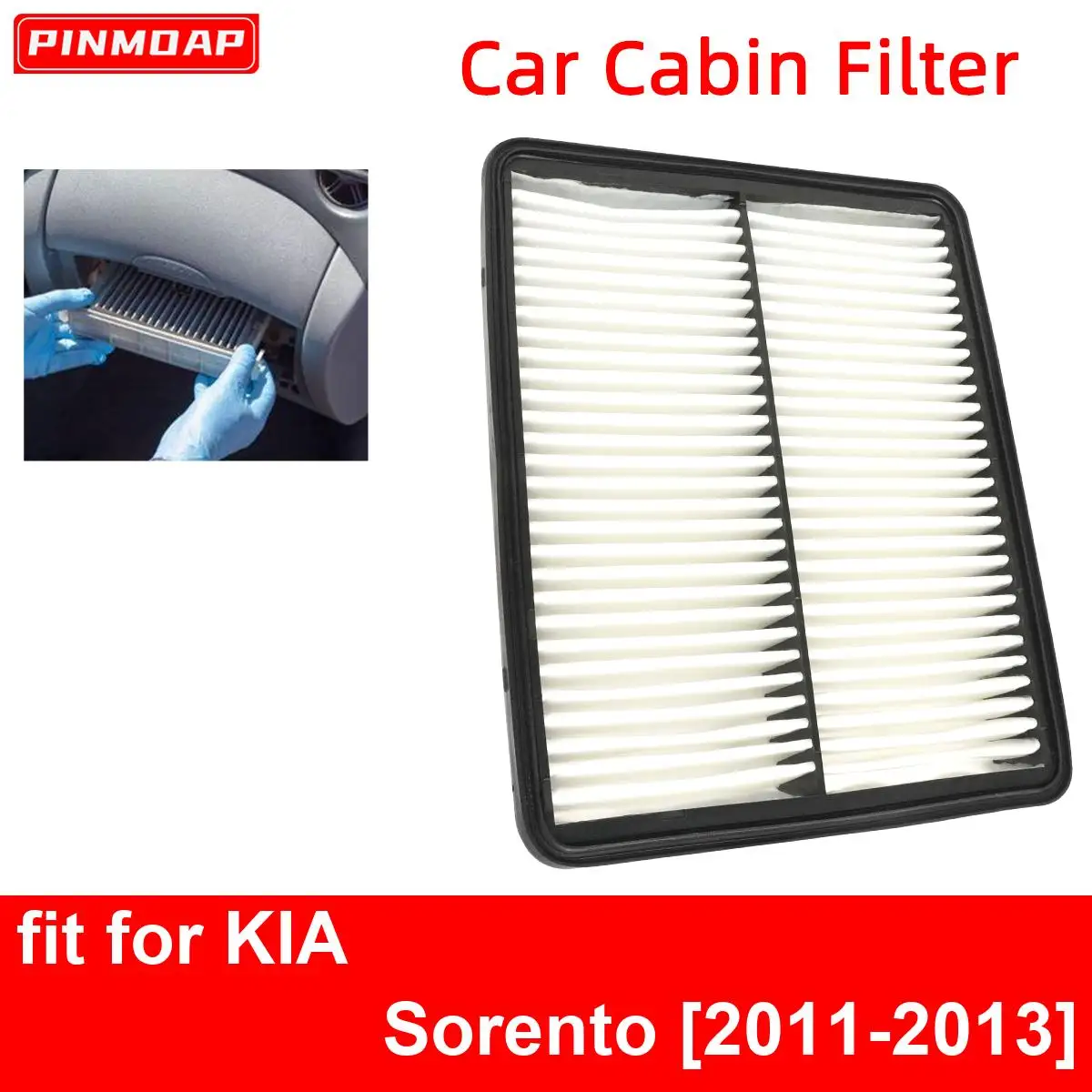 Car Engine Cabin Air Filter for KIA Sorento 2011-2013 Auto Filters Car Enginebon Fiber CA10881 28113-2P100 28113-3S100