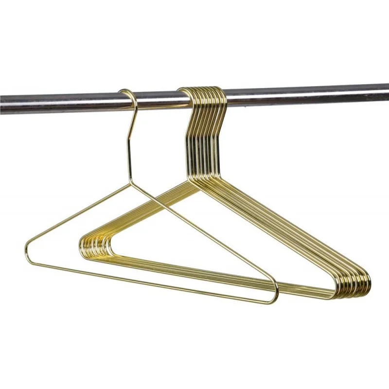 

Quality Gold Modern Extra Heavy Duty – Clothing Thin Compact Hanger – Coated Metal Hangers For Wardrobe – Shirt Pa