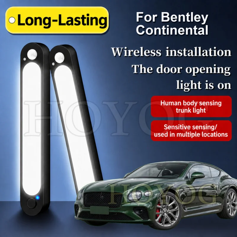 For Bentley Continental 2003-2026 Car Trunk Light LED Lamp Motion Sensor Auto ON OFF Boot Cargo Light Sedan Interior Cabin