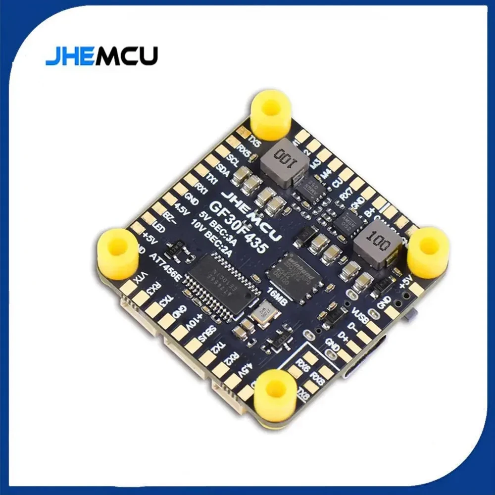 

JHEMCU GF30F43 Flight Controller ICM42688P Support OSD GPS With Black Box 16MB Barometer BEC 3-6S for RC FPV Freestyle Drone