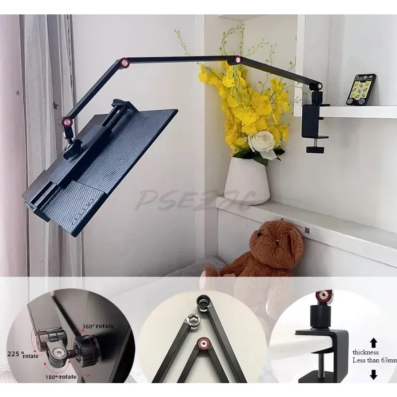 Home Portable Rotating Long Arm Display Stand Desktop Bedside Tablet Folding Lazy Person 16 Inch VESA Hanging Type