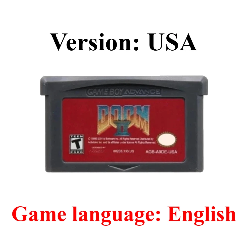GBA Englische Spielkassette Final Fantasy Advance Wars Metroid Kirby Golden Sun Doom of Fire für GBA SP Spiel Klassische Spielkarte – Detail 15