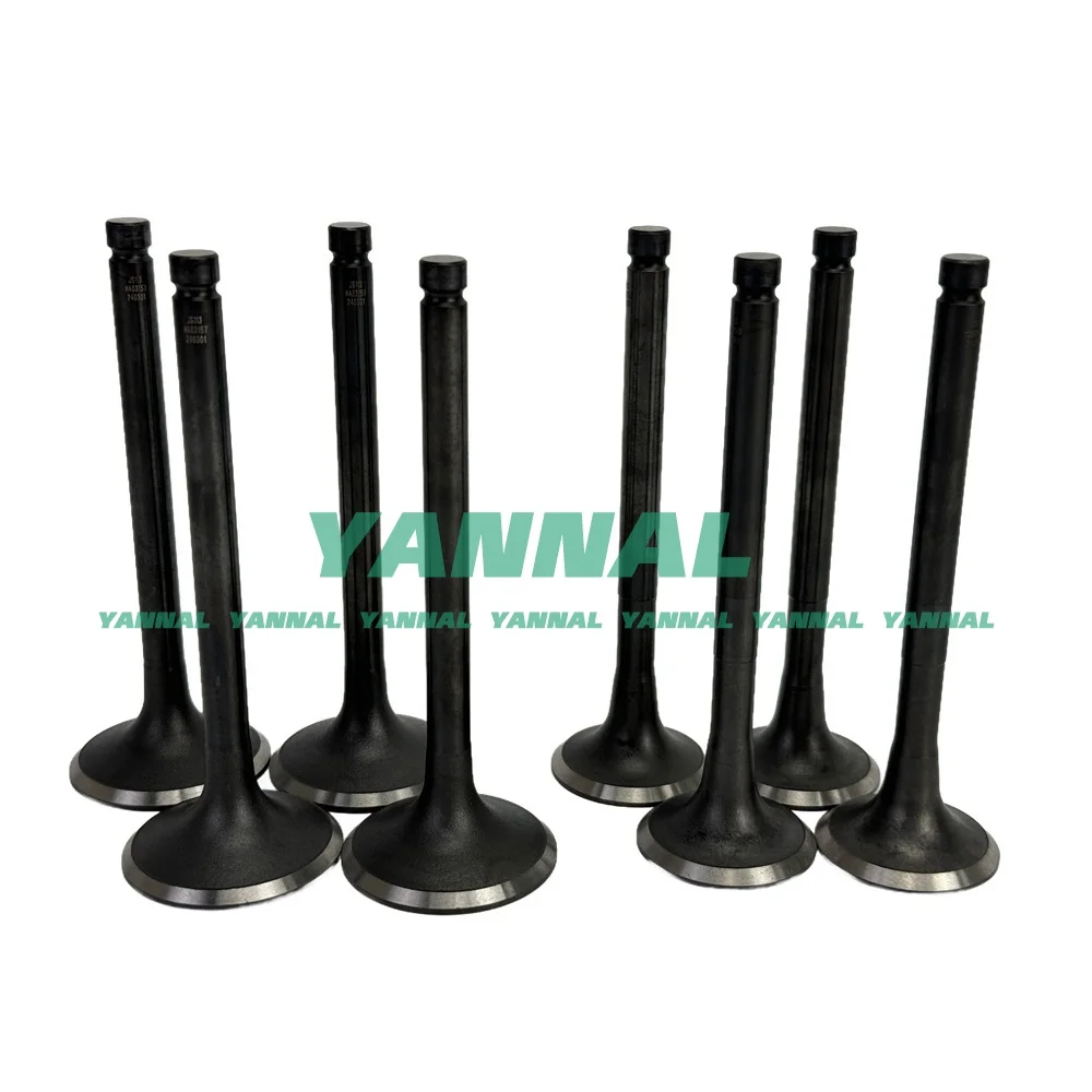 

8PCS Intake and Exhaust Valve For YunNei YN33GBZ Engine Parts