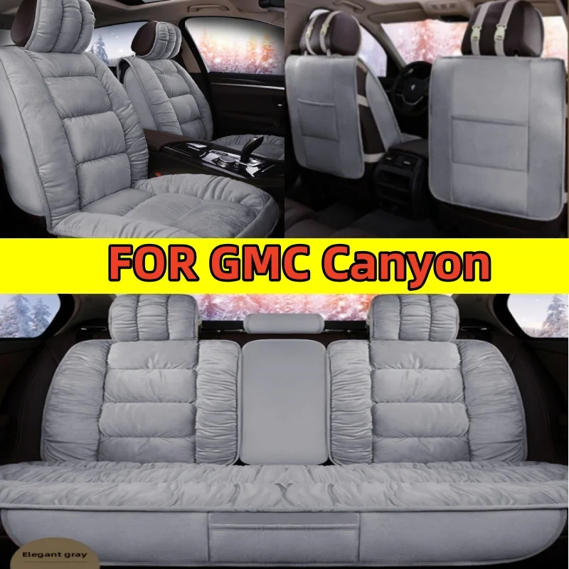 

Чехол на автомобильное сиденье GMC Canyon, зимний утолщенный плюшевый теплый полный чехол, передний и задний 5-местный защитный чехол для сиденья