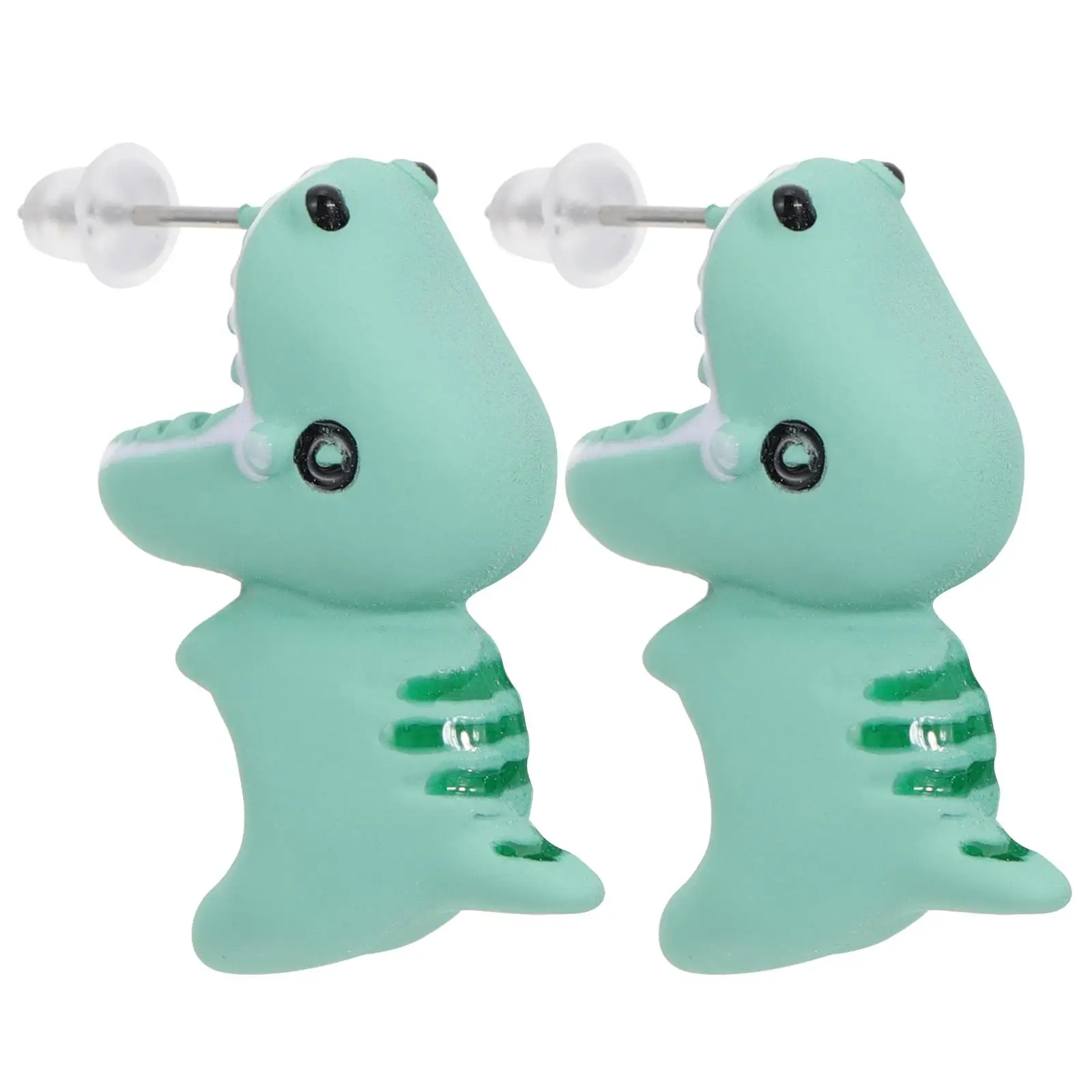 Dinosaur Stud Earrings Trendy Ladies Accessories Set Animal Earbob Polymer Clay Eardrop Funny Miss Decoration