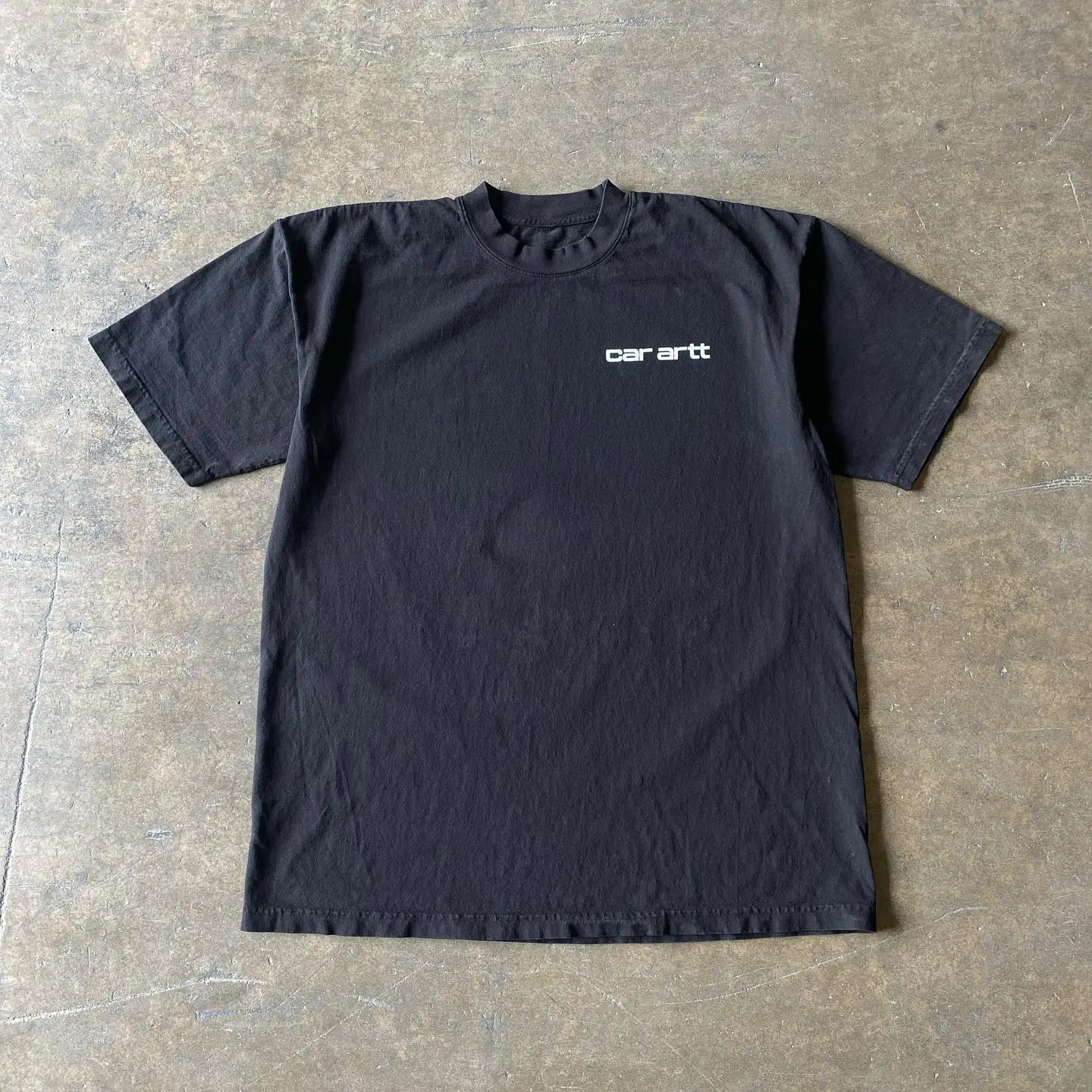 Breathable Shoulder Version Short Sleeve T-Shirt Vintage Car Design Student Casual Wear Summer Fashion round Neck Youth Trend