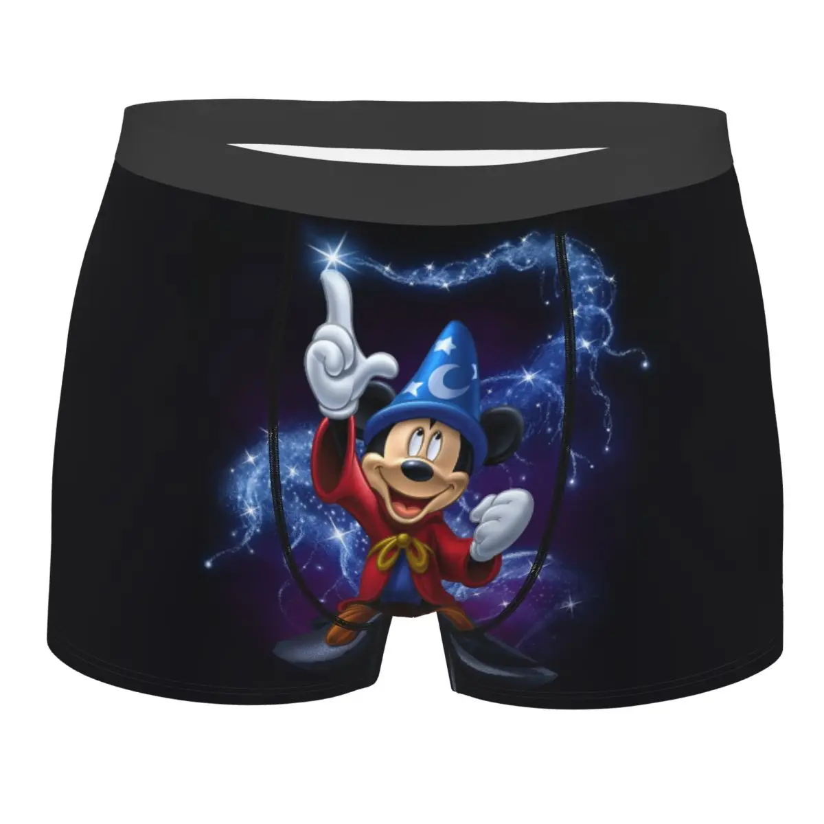 

Мужские трусы-боксеры с принтом Микки Мауса, дышащие, с мультяшным рисунком, в стиле комиксов