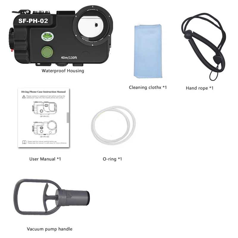 Seafrogs Waterproof Camera Phone Case For Iphone 11 12 13 series Diving Cover Mobile Phone Housing