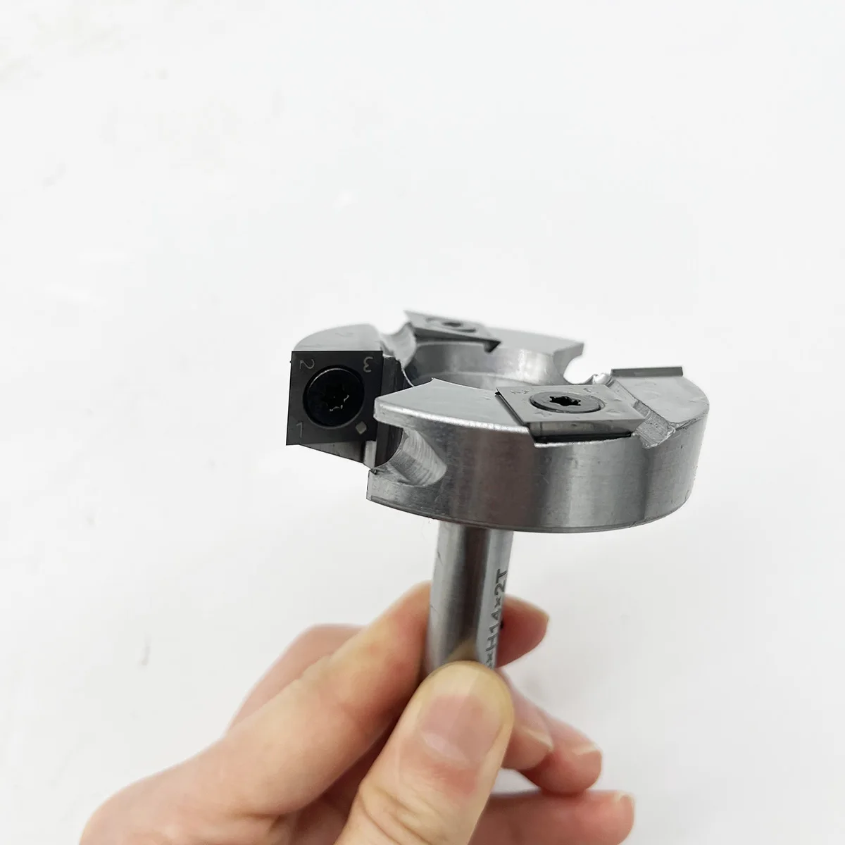 LIVTER 63mm Dia 1/2 12mm Shank Wood Board Planing Milling Cutter Slab Flattening CNC Spoilboard Surfacing Router Bit
