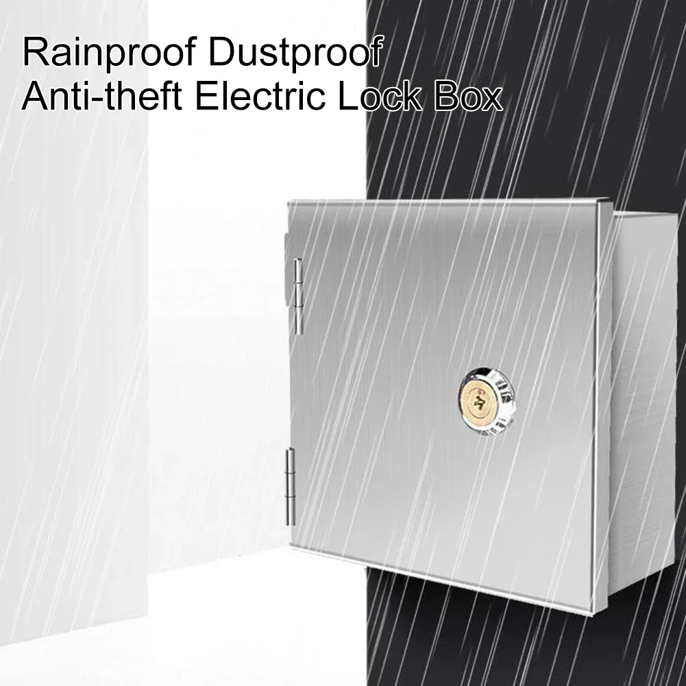 Waterproof Stainless Steel Electric Box Lock For Outdoor Electrical Socket With Safety Cover Accidental Activation