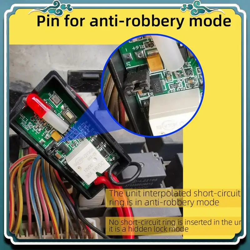 

Premium Car Wireless Anti-Theft Motorcycle Lock System With Cut Tools Alarm Ca K0B8 Circuit Immobilizer Durable Easy To U