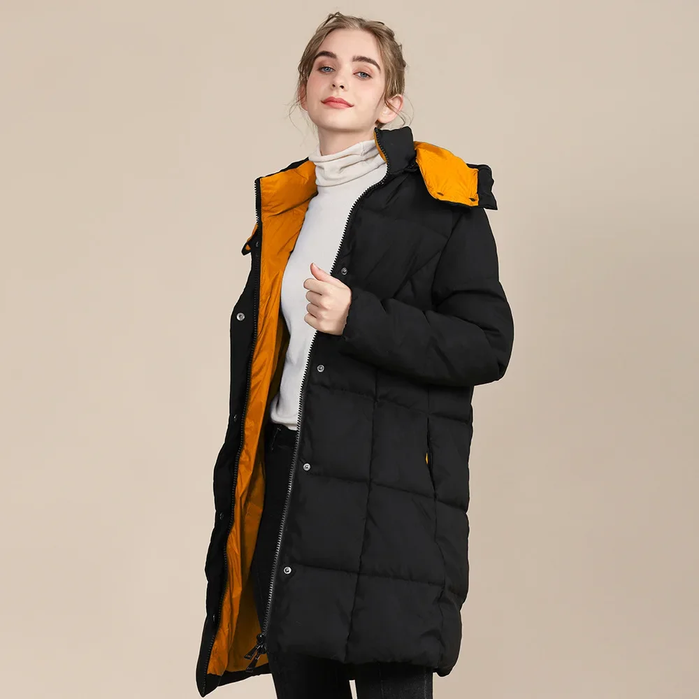 Ragazze autunno inverno spesso caldo piumino Oversize donna cotone trapuntato cappotto Xxl lungo con cappuccio Parka femminile giacca a vento Parka