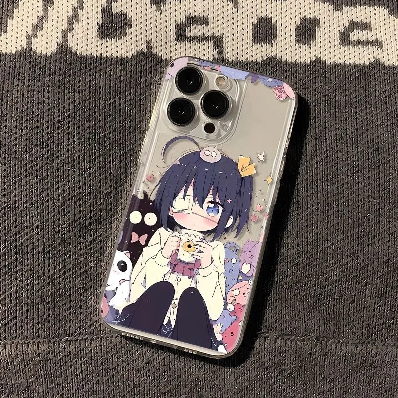 Japan Anime Chunibyo girl Takanashi Rikka Soft Clear Case protection for iPhone 15 13 12 11 14 Pro Max XS XR 7 8 Plus X SE Coque