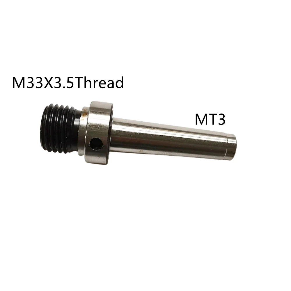 Carpintaria Torno Tailstock Adaptador Chuck M33X3.5 Rosca com #3 Morse Taper Mount