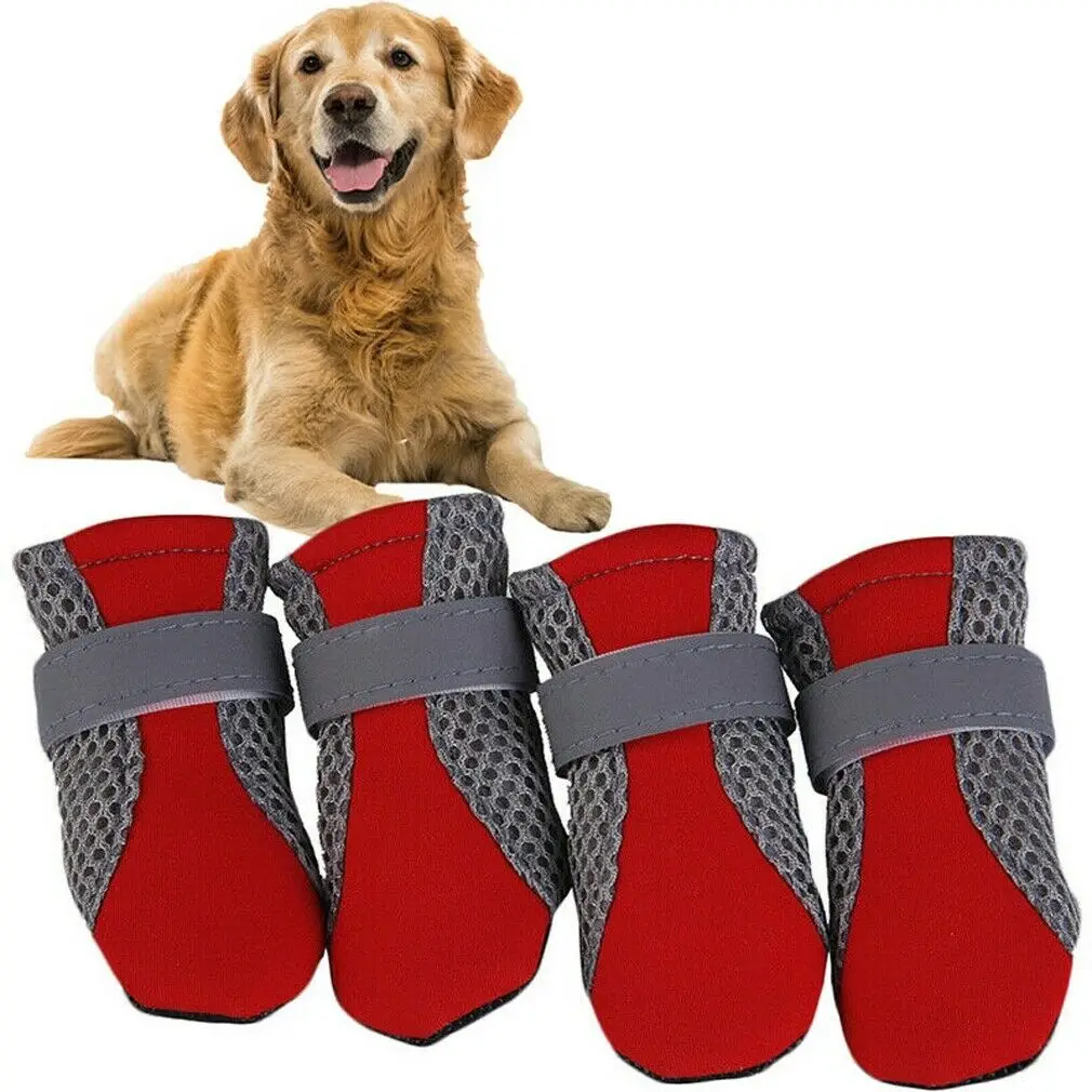 4pcs Pet Dog Shoes Puppy Outdoor Soft Bottom For Cat Chihuahua Rain Boots Waterproof Boots Dog Supplies