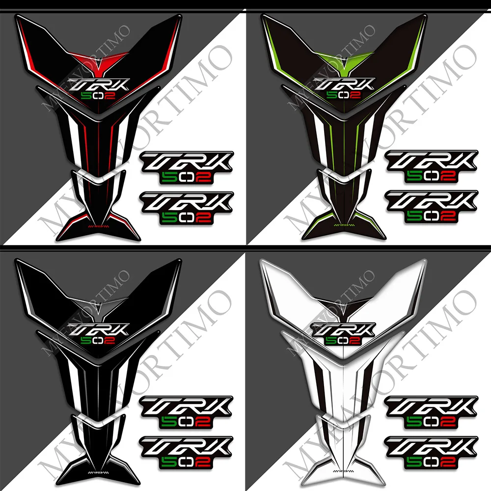 Sepeda motor untuk Benelli TRK251 TRK 251 kasus petualangan stiker bahan bakar minyak Kit helm lutut bantalan tangki pelindung bagasi